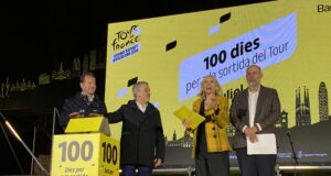 Barcelona es tenyeix de groc per celebrar el compte enrere dels 100 dies per al Grand Départ del Tour de França 2026