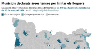El Govern aclareix que es considera un gran tenidor el propietari de cinc habitatges en una mateixa zona tensionada