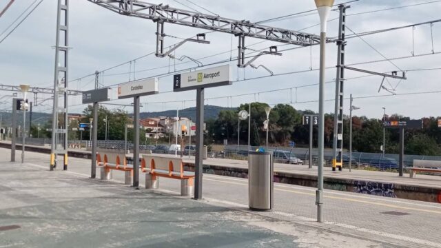 Imatge de l'estació de Rodalies (Cardedeu)