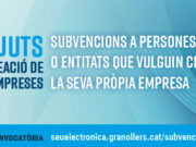 L’Ajuntament de Granollers convoca subvencions per a persones emprenedores que creïn una empresa