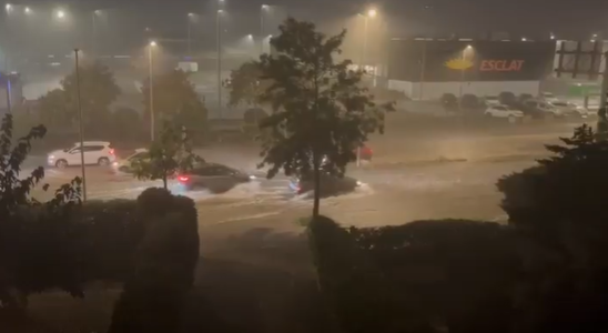 La ronda sud de Granollers completament inundada. Foto: Xarxes
